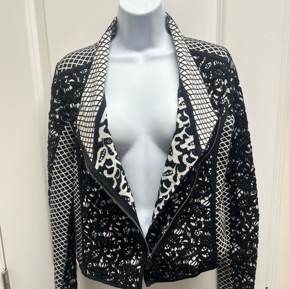 Moth (Anthropologie) Jacquard Moto jacket - Picture 3 of 13